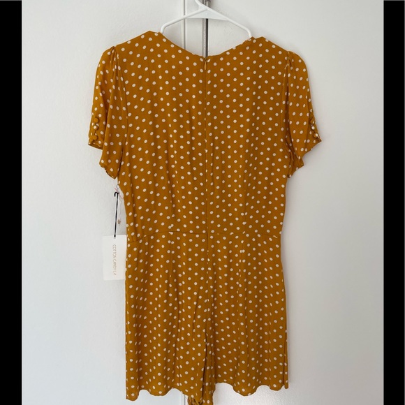 Yellow Polka Dot Romper - Picture 4 of 5